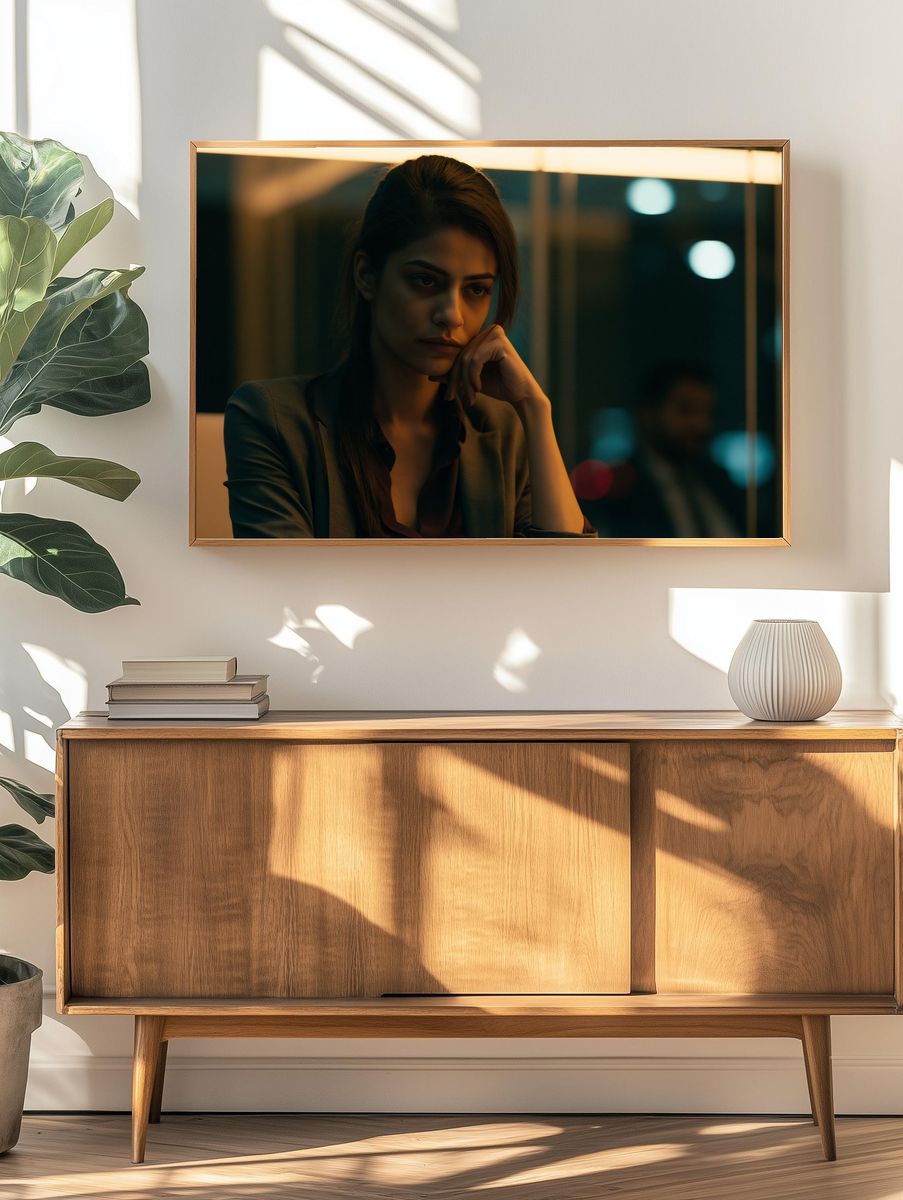 Moody Woman Portrait Photography Poster. — room view 3