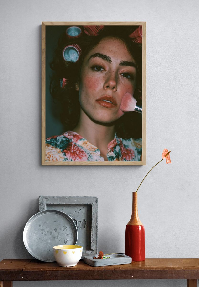 Vintage Beauty Portrait Poster. — room view 3