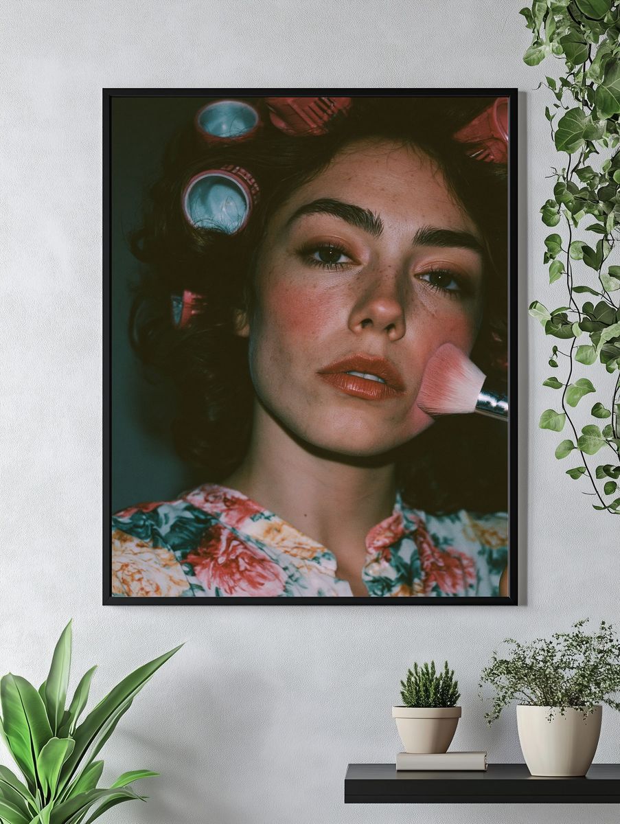 Vintage Beauty Portrait Poster. — room view 4