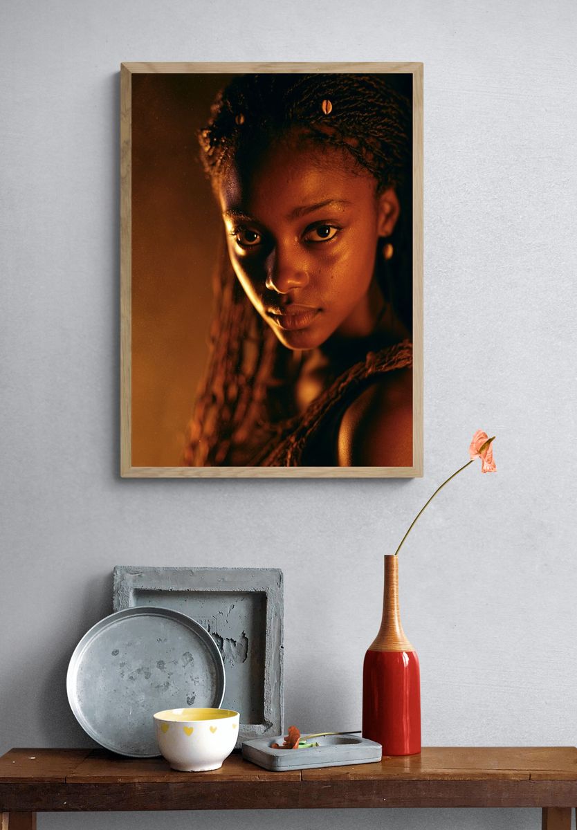 Golden Portrait Photography Poster. — room view 3