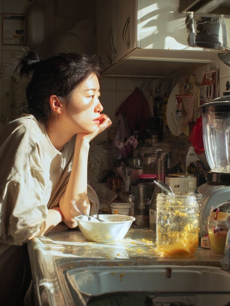 Sunlit Kitchen Portrait Print. poster — photography art