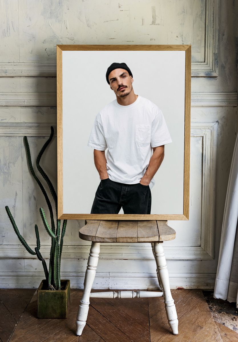 Minimalist Portrait Photography Poster. — room view 1