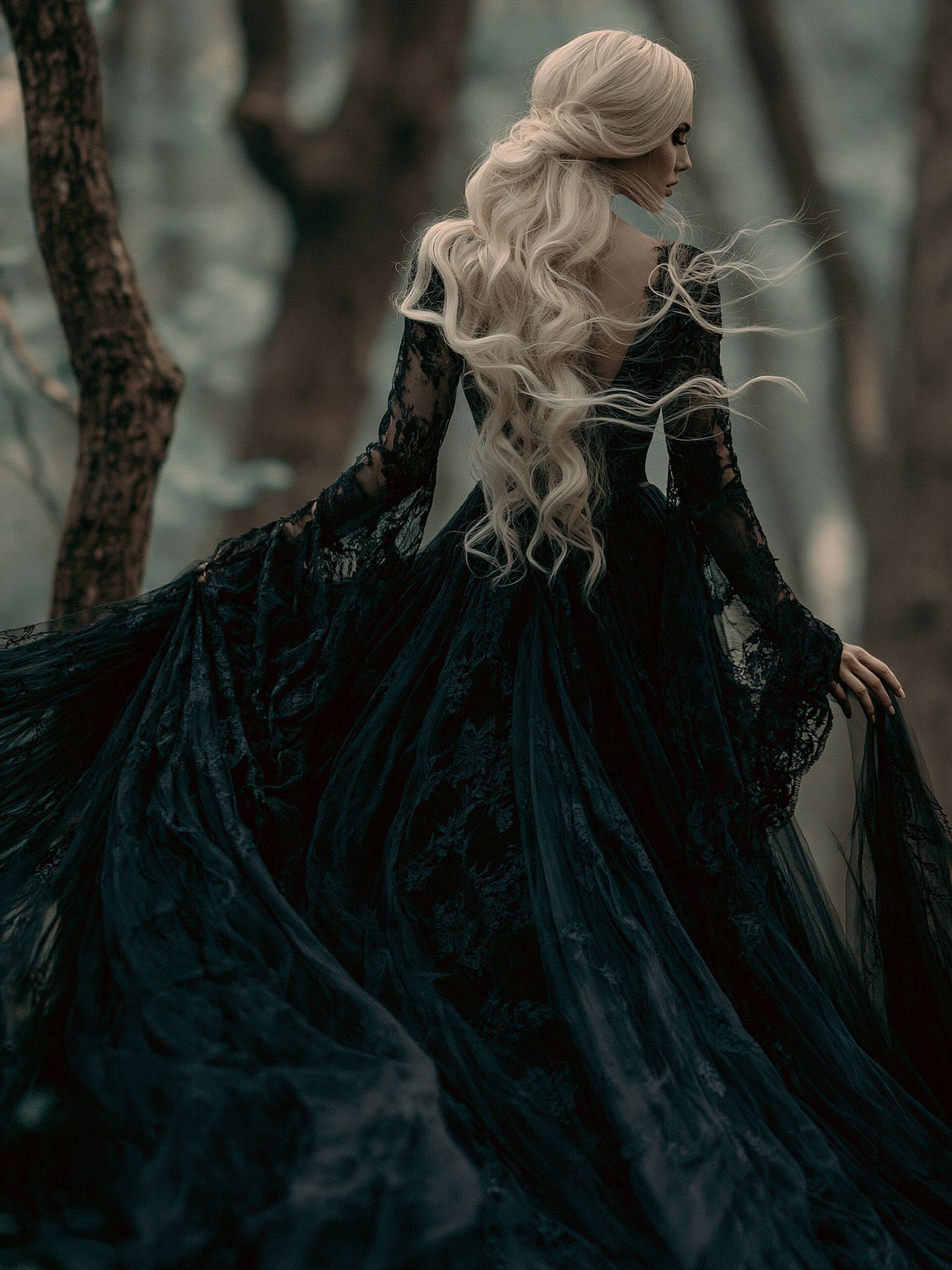 Gothic Forest Portrait Poster. poster — photography art
