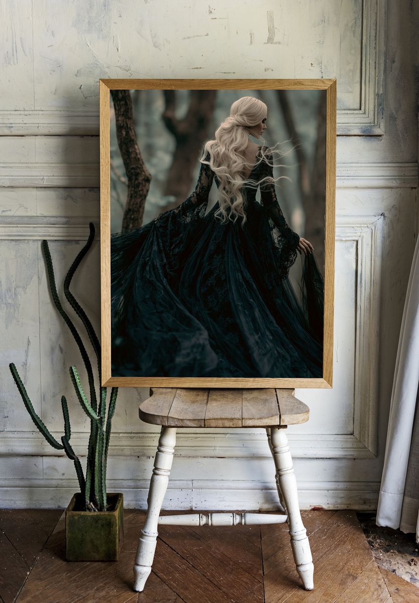 Gothic Forest Portrait Poster. — room view 1
