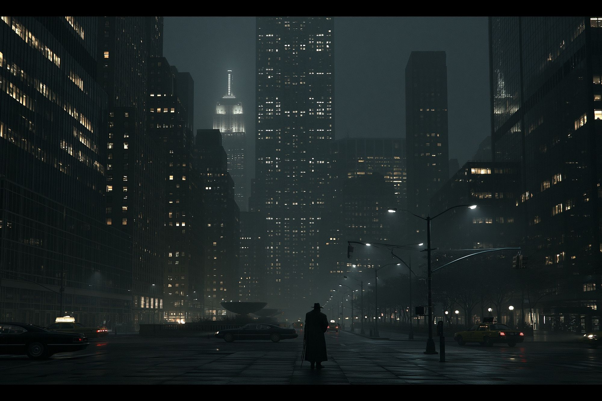 Noir City Skyline Photography Poster. poster — photography art