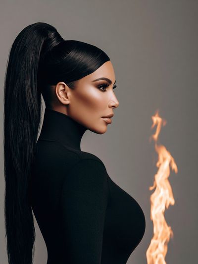 Flame Profile Portrait Print.