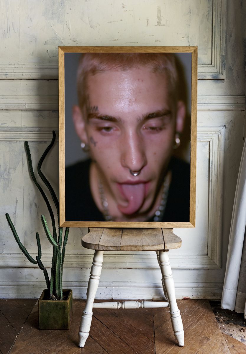 Punk Portrait Close-Up Poster. — room view 1