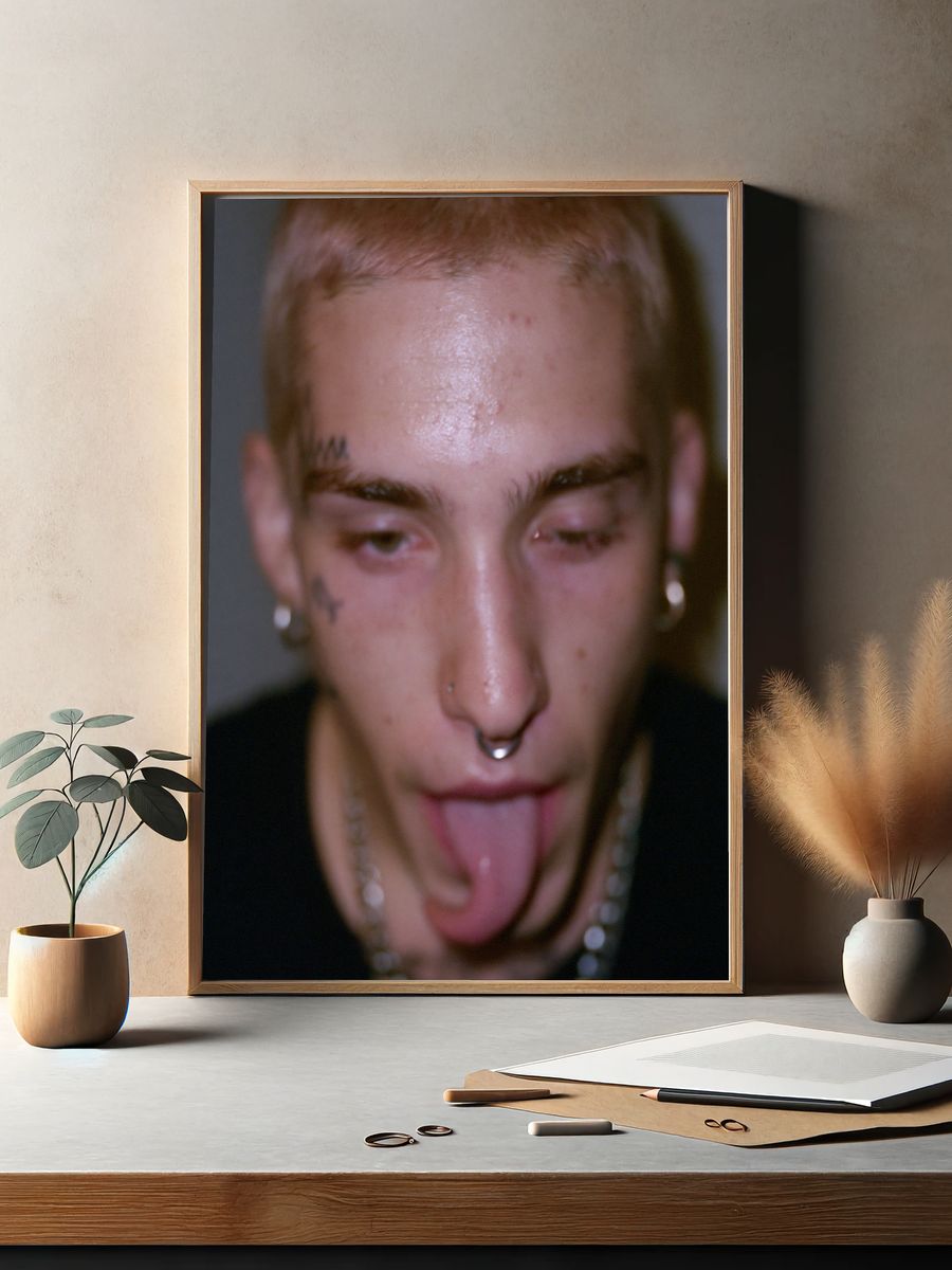 Punk Portrait Close-Up Poster. — room view 2