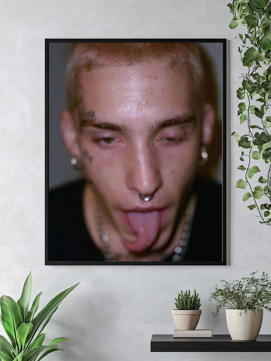 Punk Portrait Close-Up Poster. — room view 4