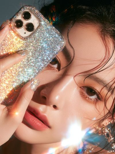 Glitter Portrait Photography Poster.