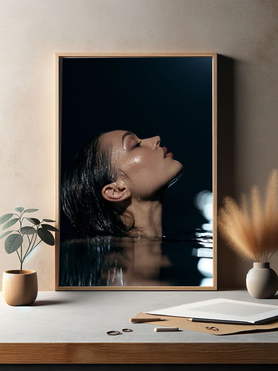 Seaside Solitude Photography Poster. — room view 2