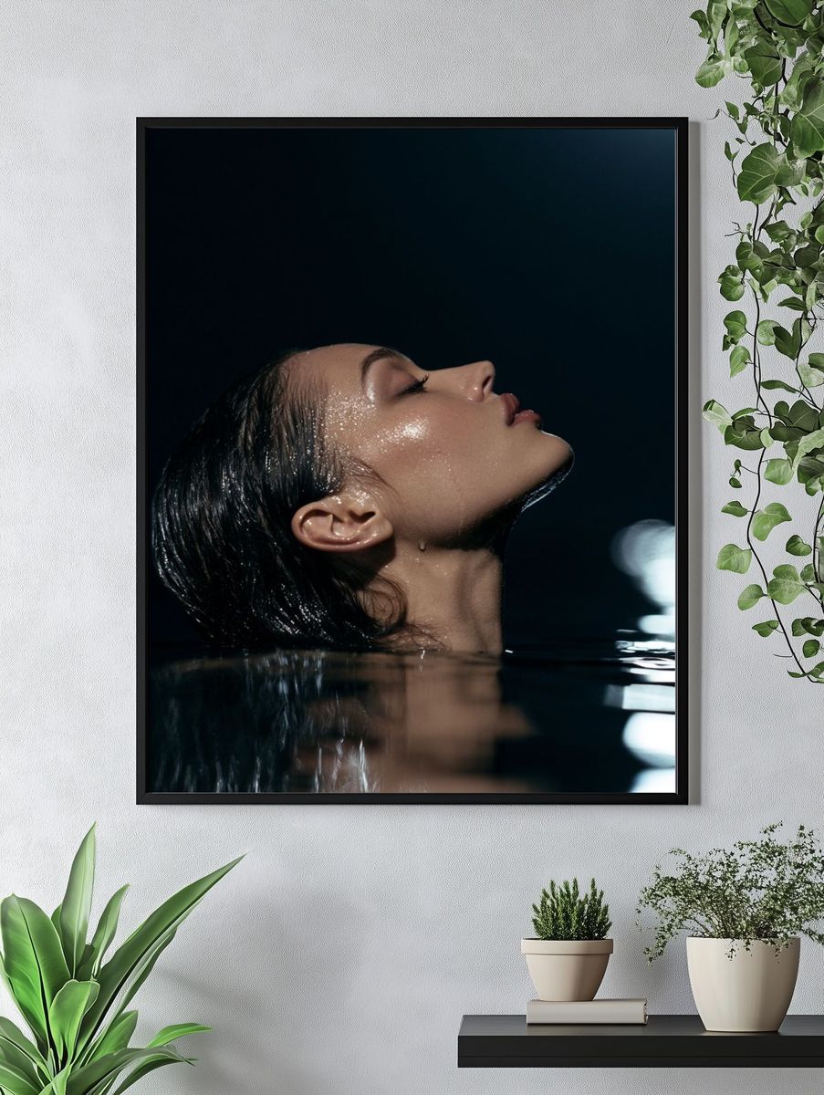 Seaside Solitude Photography Poster. — room view 4