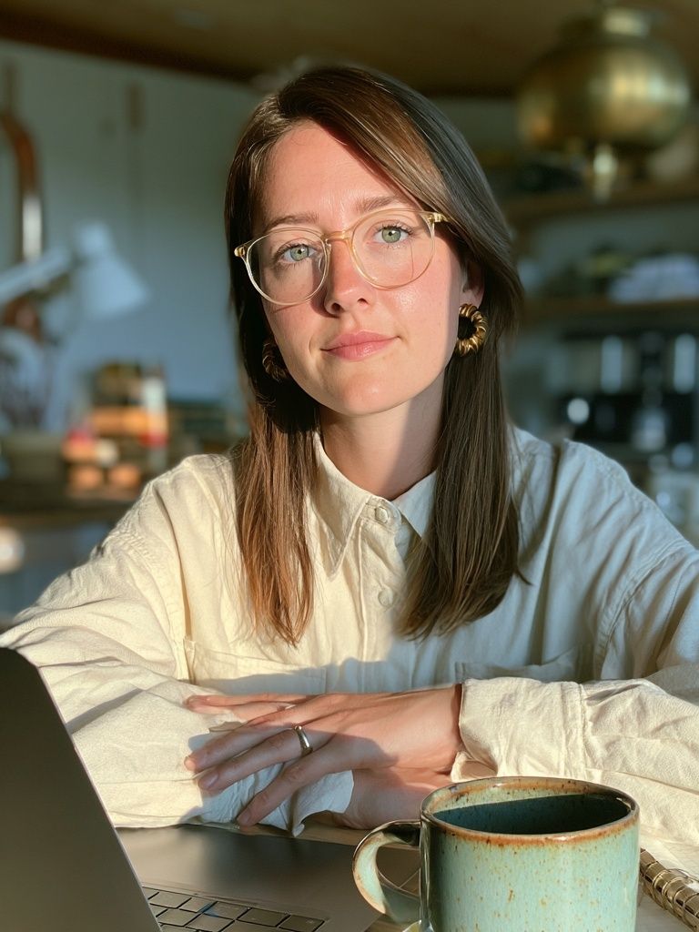 Portrait at the Kitchen Table Photography Poster. poster — photography art