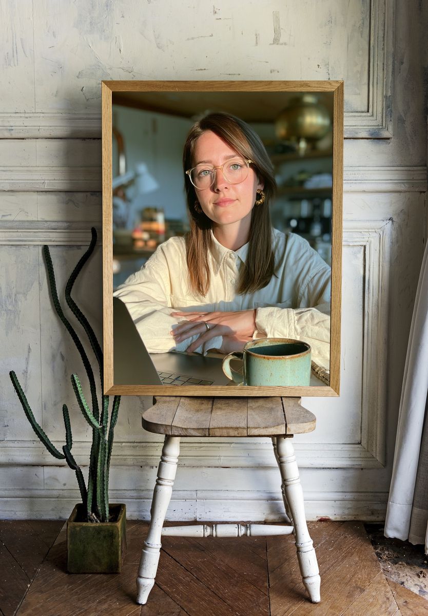 Portrait at the Kitchen Table Photography Poster. — room view 1
