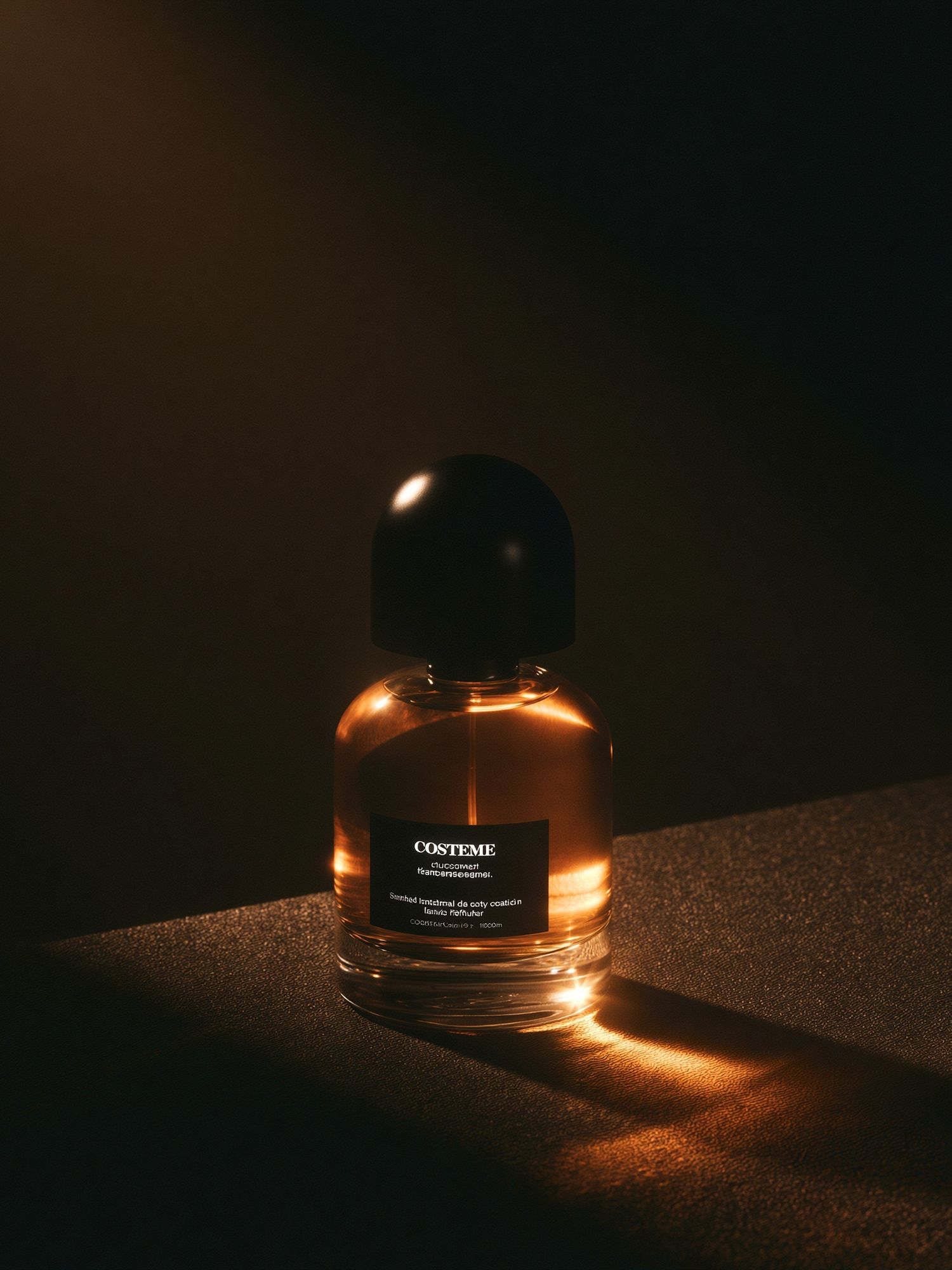 Amber Perfume Bottle Photography Poster. poster — photography art