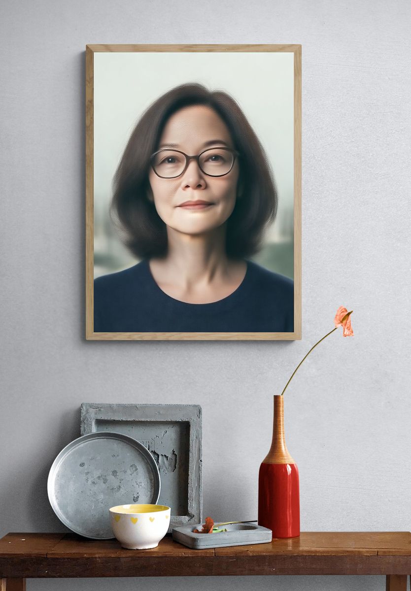 Elegant Woman Portrait Print. — room view 3