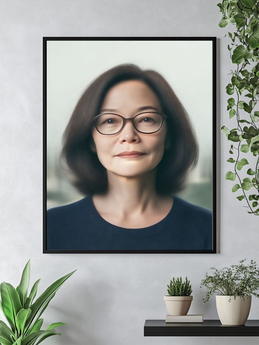 Elegant Woman Portrait Print. — room view 4