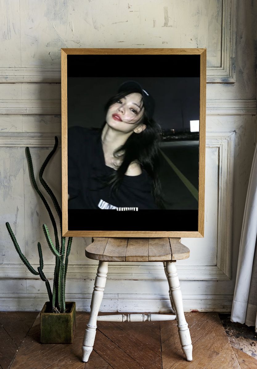 Night Street Portrait Photography Poster. — room view 1