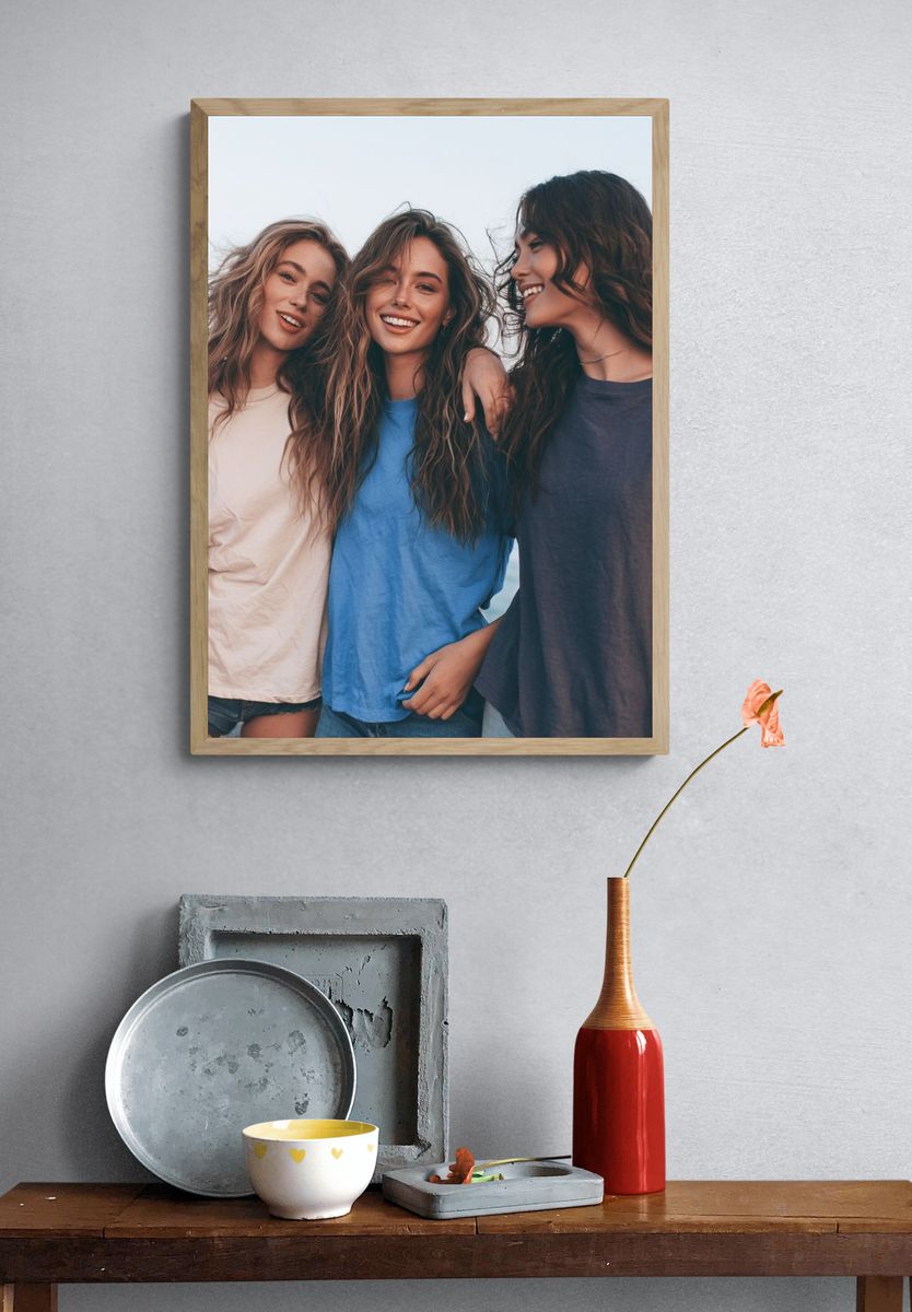 Moody Woman Portrait Photography Poster. — room view 3