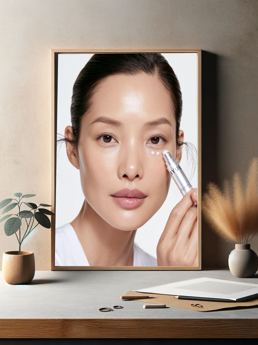 Skincare Beauty Portrait Poster. — room view 2