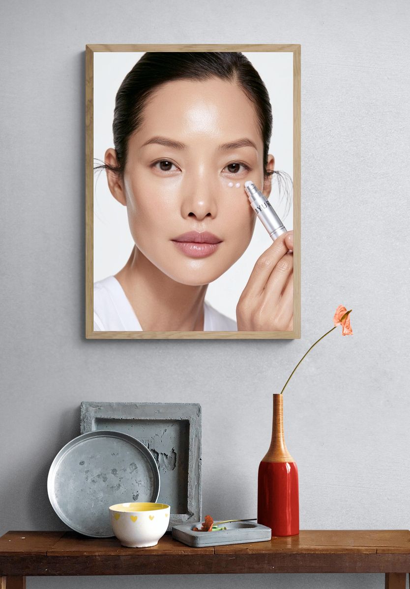 Skincare Beauty Portrait Poster. — room view 3