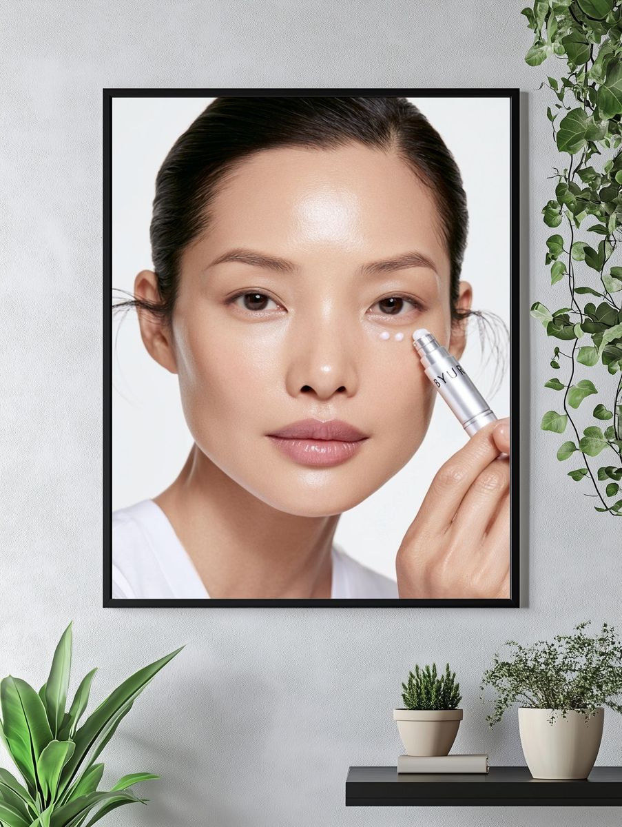 Skincare Beauty Portrait Poster. — room view 4