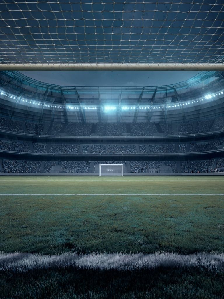 Empty Stadium Nightscape Poster. poster detail
