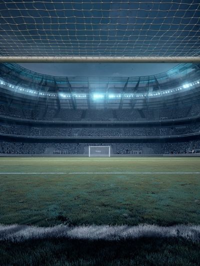 Empty Stadium Nightscape Poster. poster