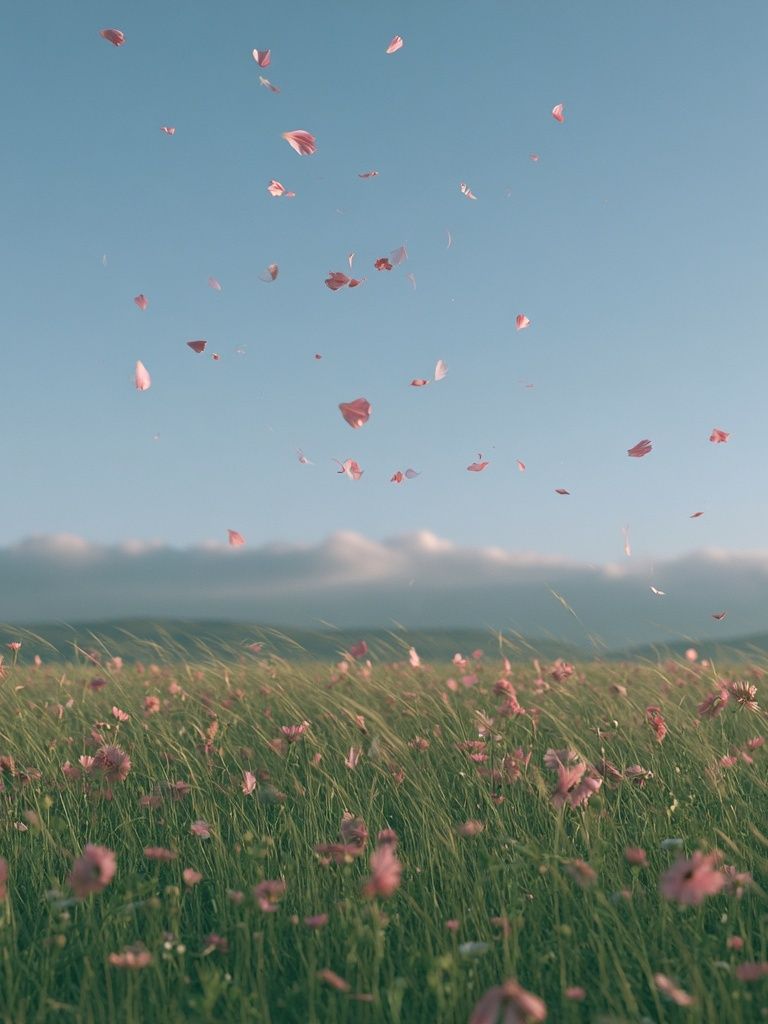 Pink Petals Meadow Photography Poster. poster — photography art