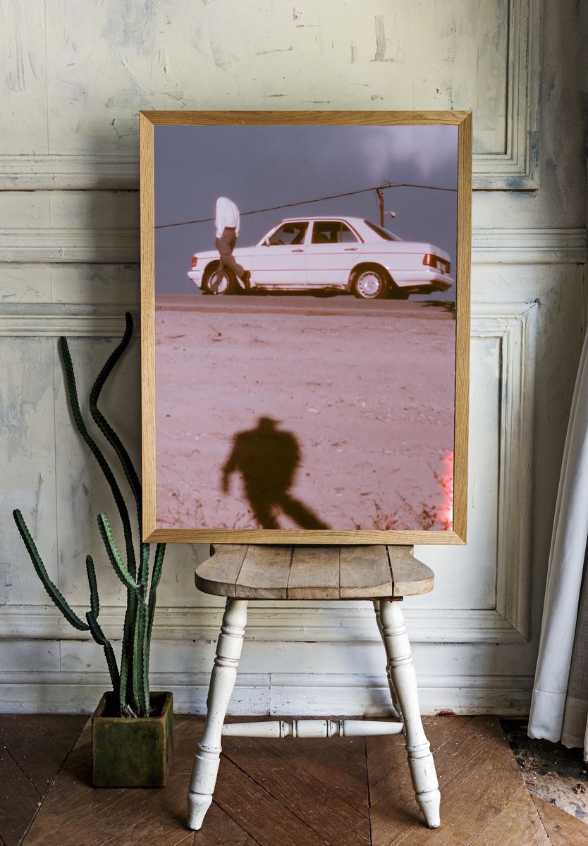 Vintage Car Street Photography Poster. room preview