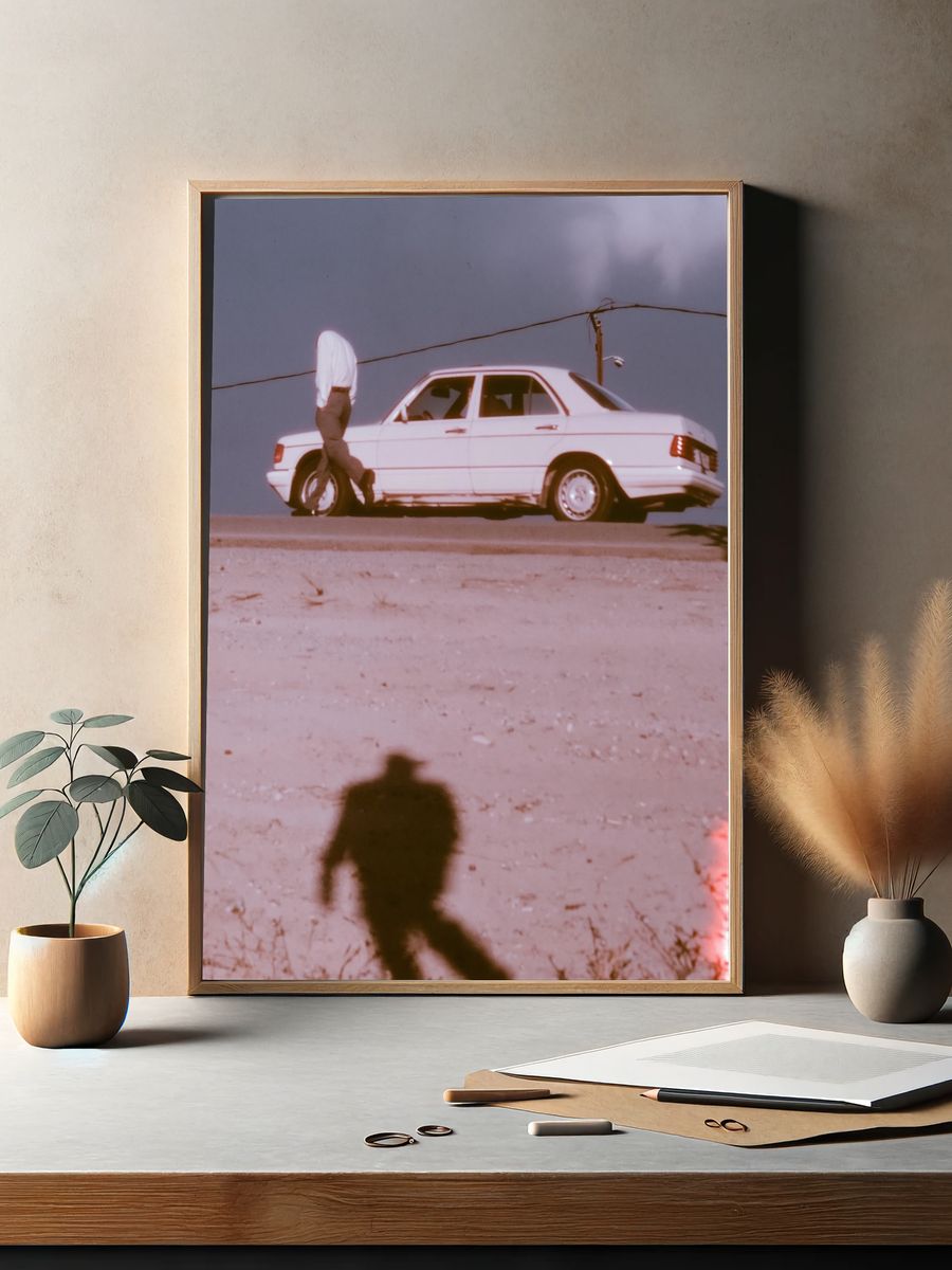 Vintage Car Street Photography Poster. — room view 2