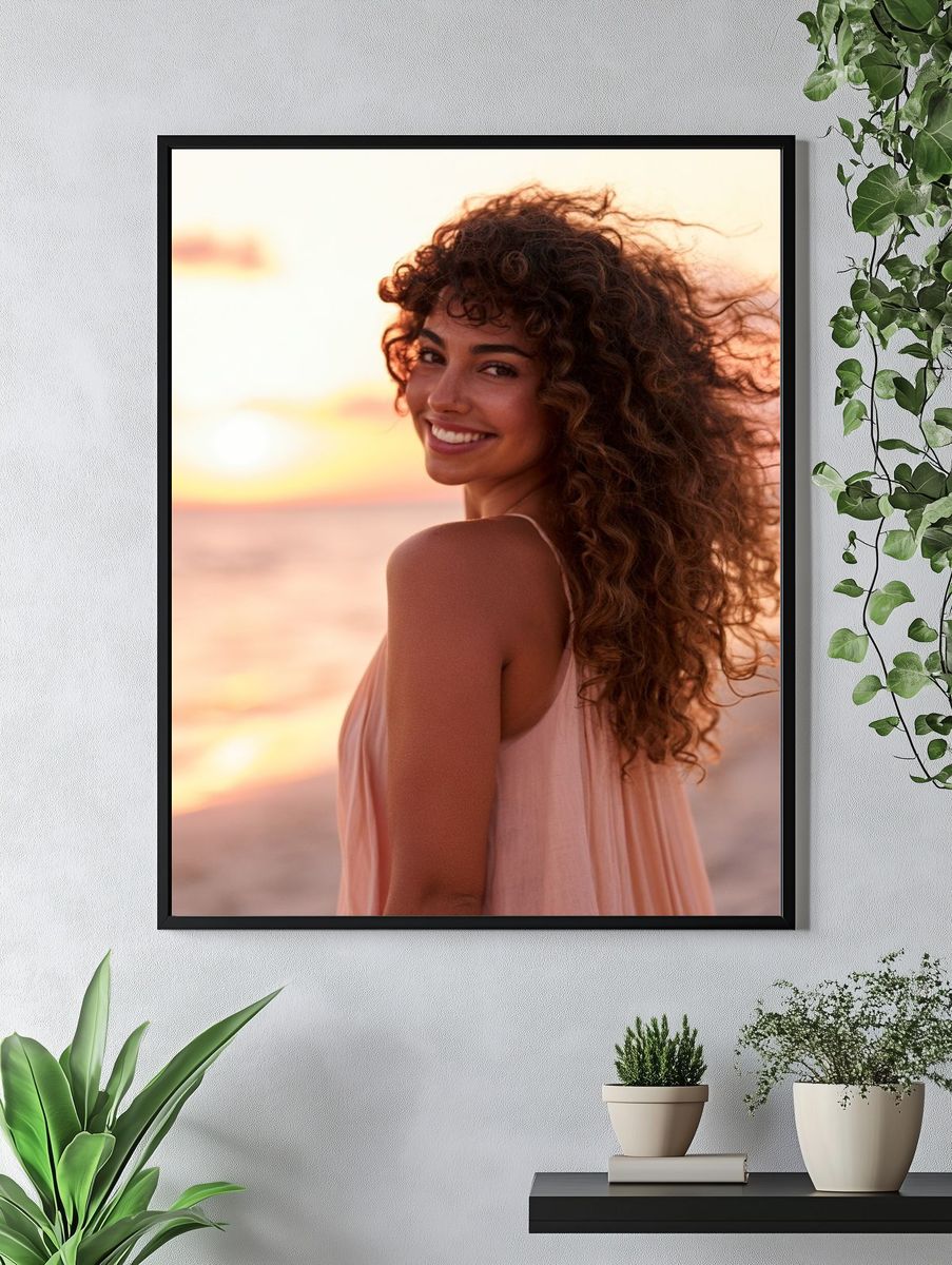 Sunset Beach Portrait Poster. — room view 4