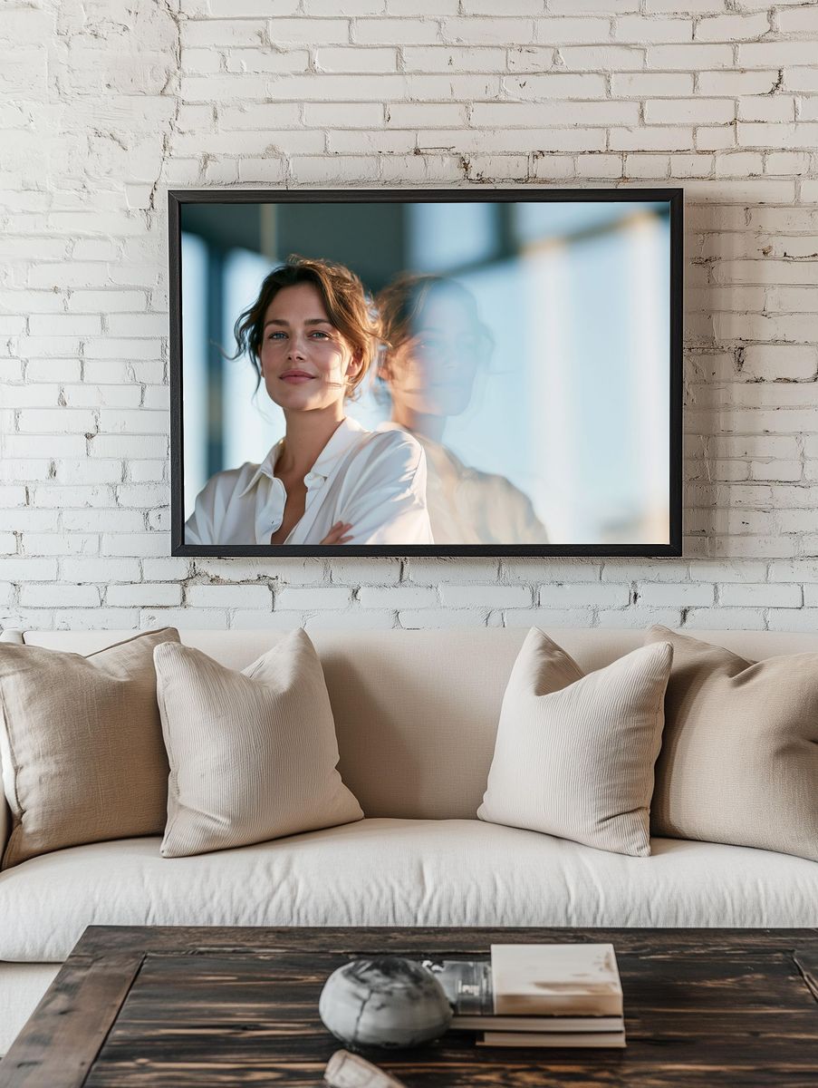 Woman Portrait Photography Poster. room preview