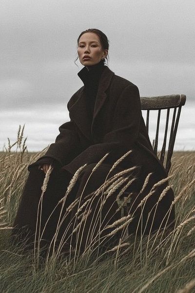 Moody Field Portrait Photography Poster.