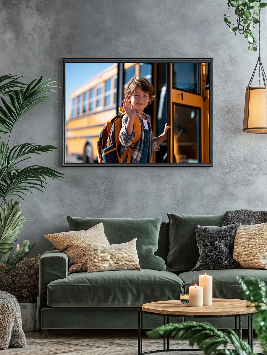 School Bus Farewell Photography Poster. — room view 4