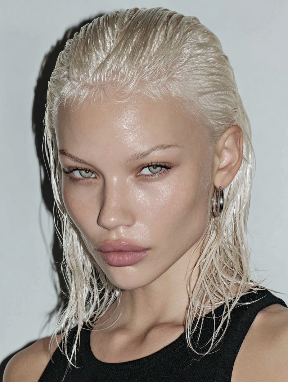 Platinum Blonde Portrait Poster. poster detail
