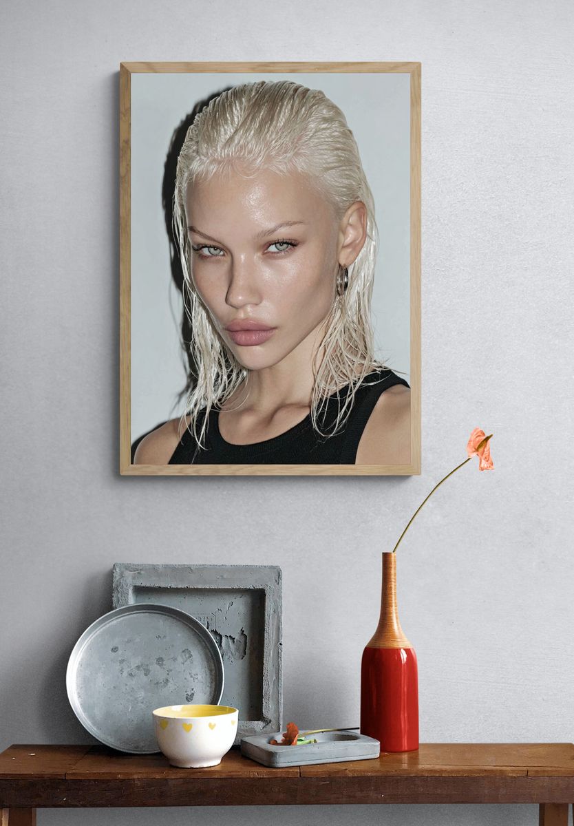 Platinum Blonde Portrait Poster. — room view 3