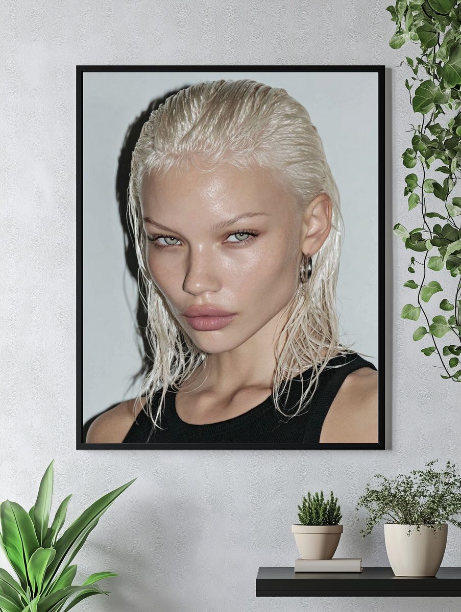 Platinum Blonde Portrait Poster. — room view 4