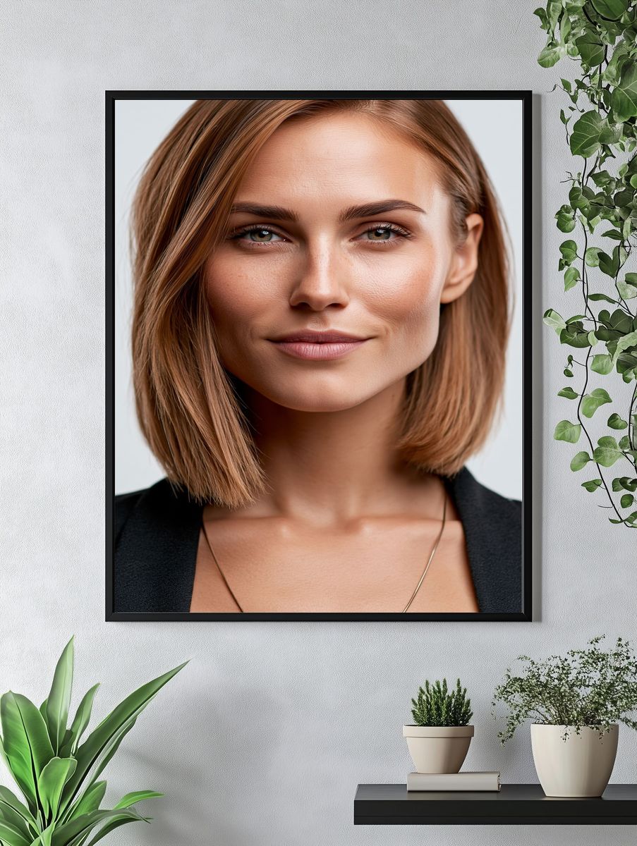Elegant Woman Portrait Poster. — room view 4