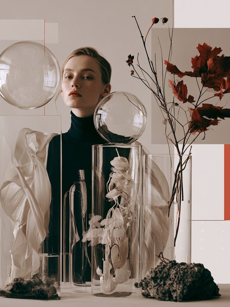 Surreal Fashion Still Life Poster. poster detail