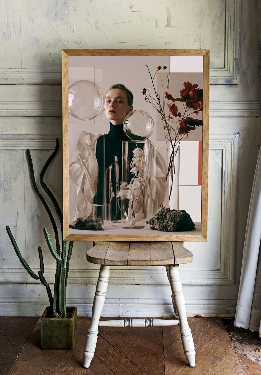 Surreal Fashion Still Life Poster. — room view 1