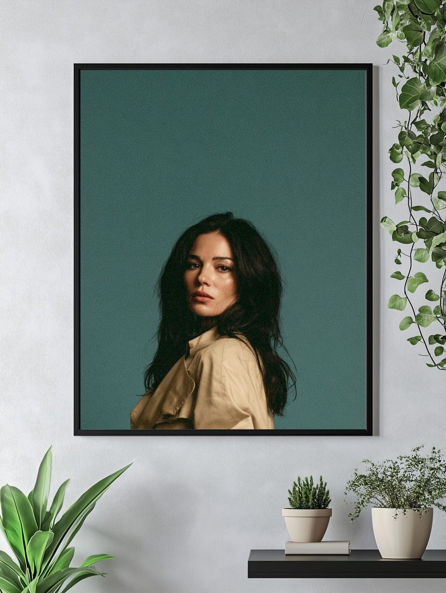 Moody Portrait Photography Poster. — room view 4