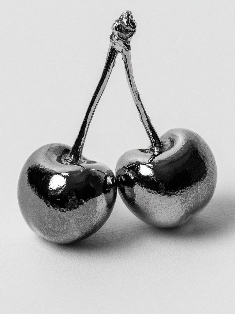 Chrome Cherries Photography Poster. poster — photography art