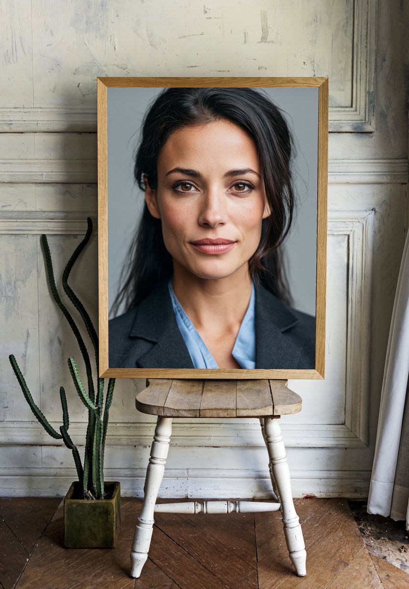 Elegant Woman Portrait Photography Poster. room preview