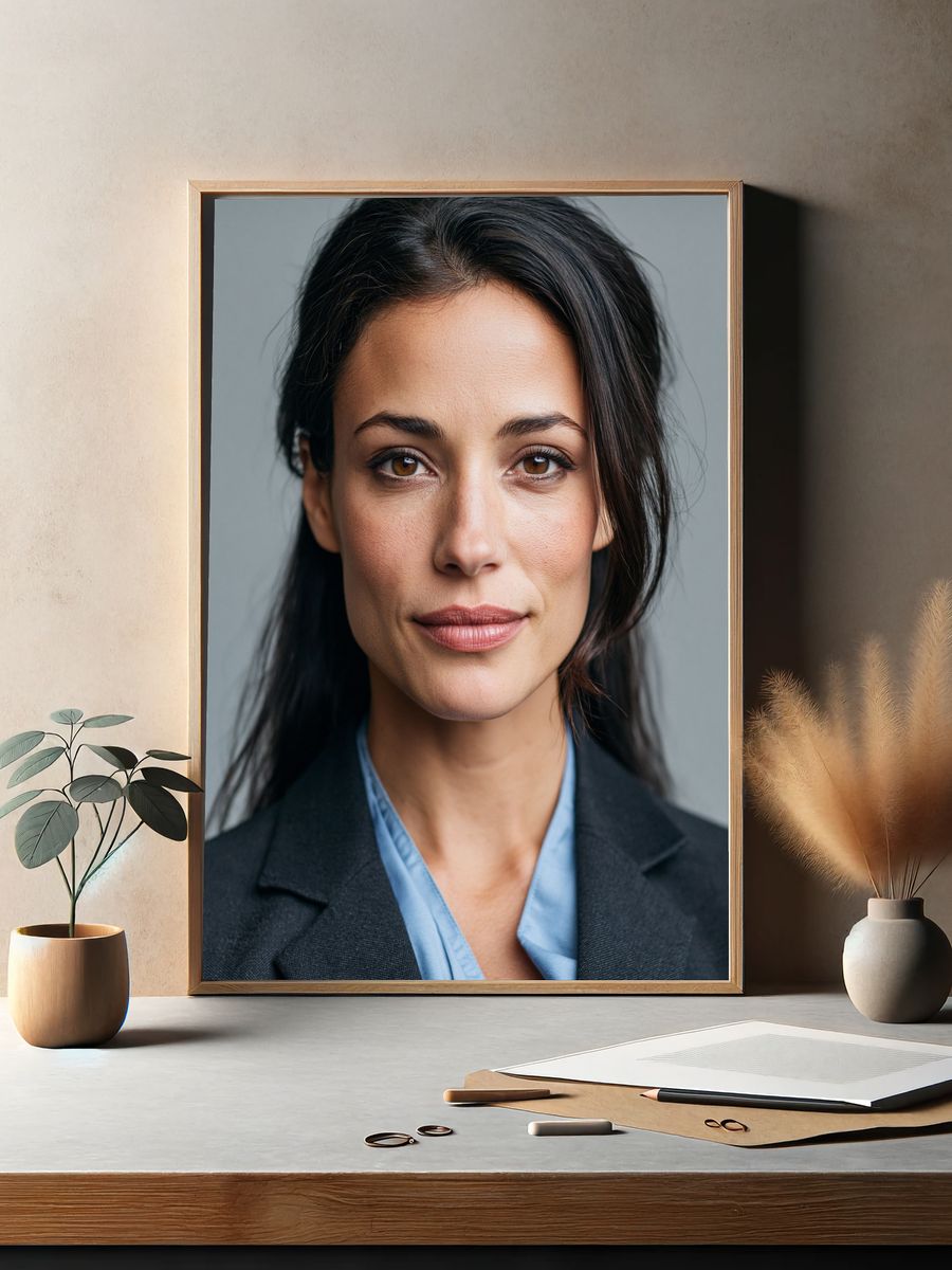 Elegant Woman Portrait Photography Poster. — room view 2