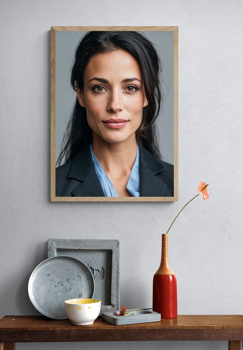 Elegant Woman Portrait Photography Poster. — room view 3