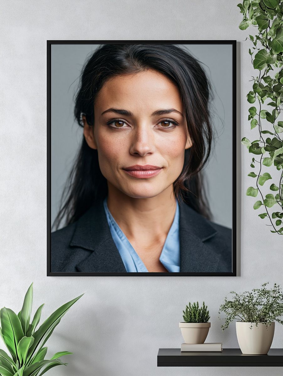 Elegant Woman Portrait Photography Poster. — room view 4