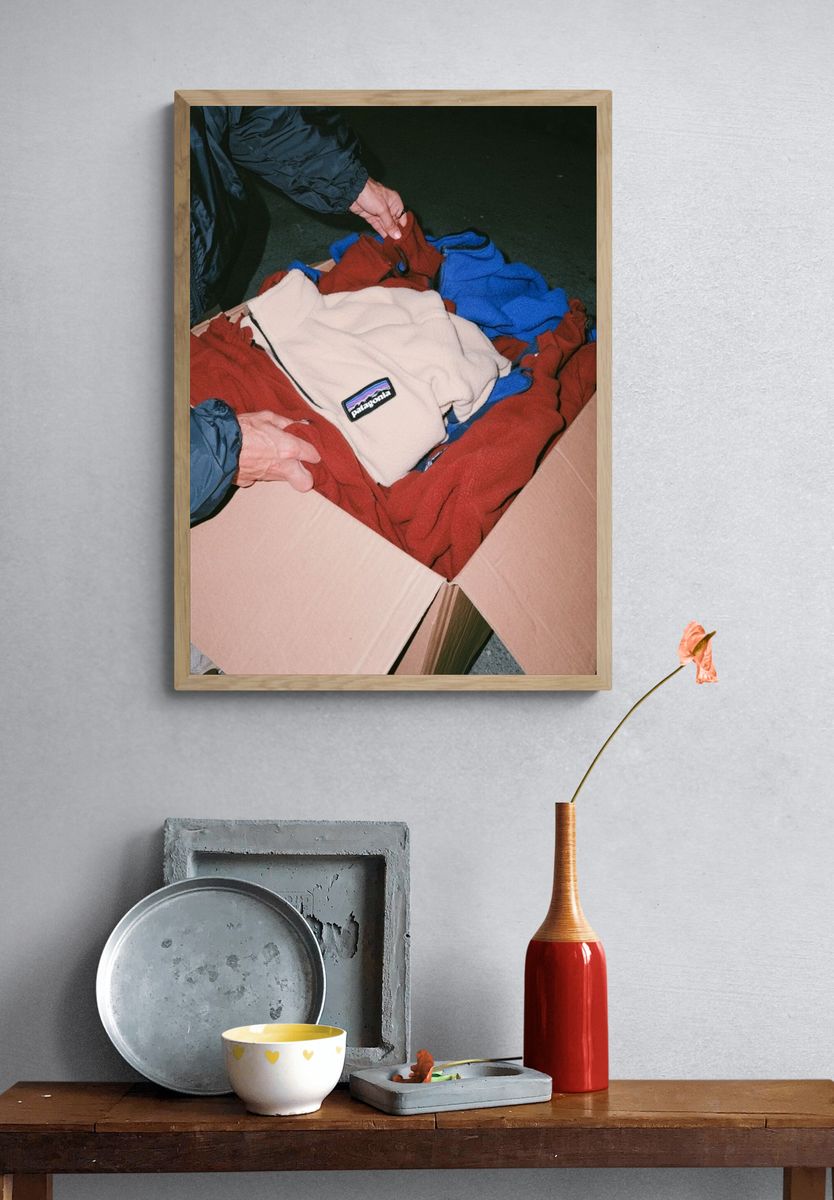 Patagonia Boxed Fleece Photography Poster. — room view 3