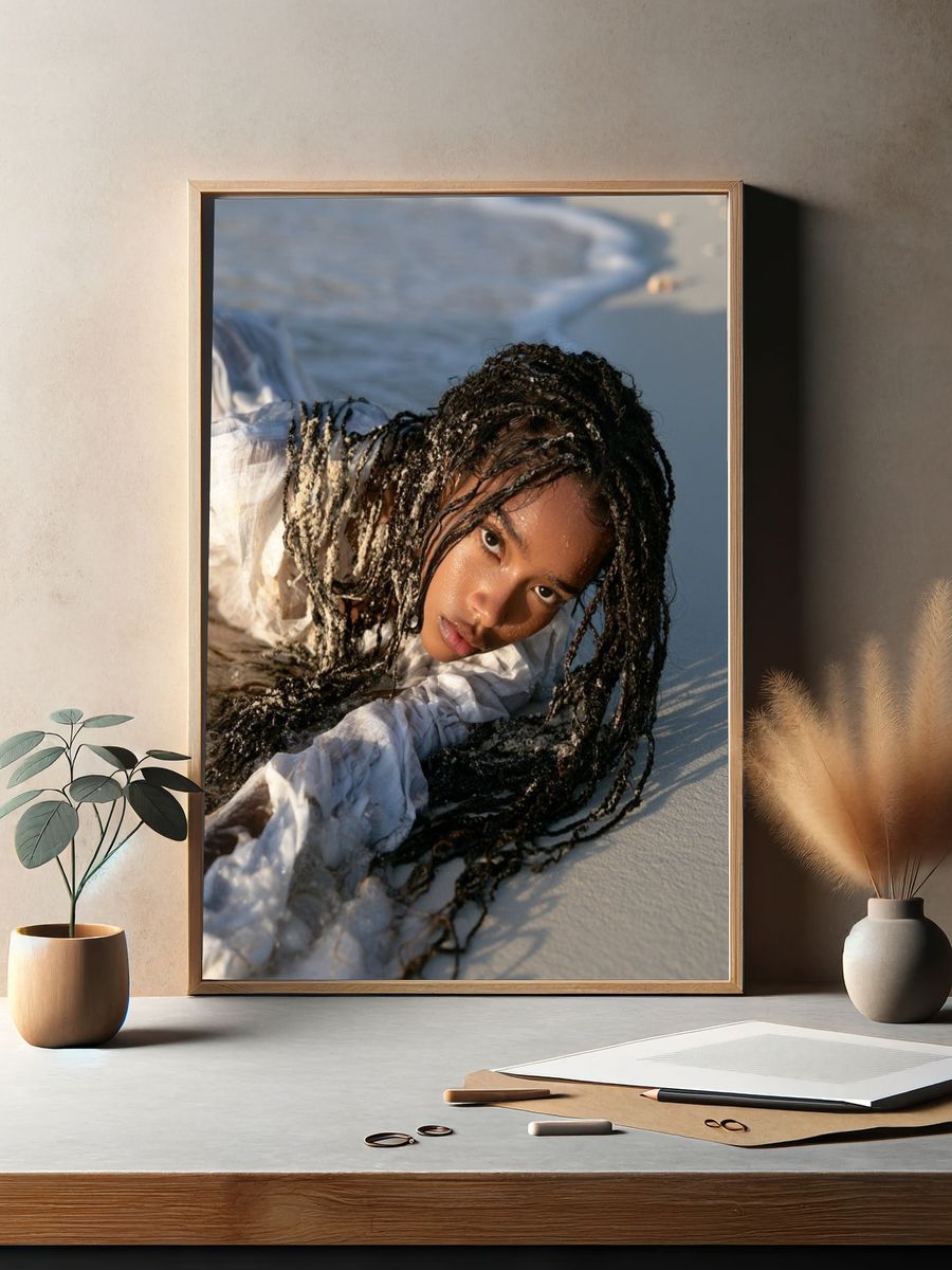 Beach Portrait Photography Poster. — room view 2