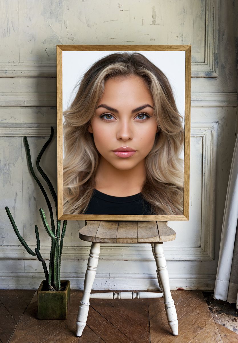 Blonde Portrait Photography Poster. room preview